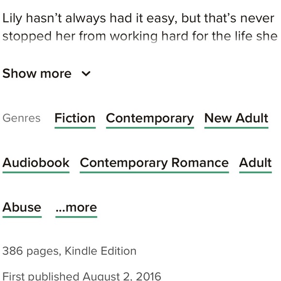 It ends with us book by colleen hoover - Picture 3 of 13